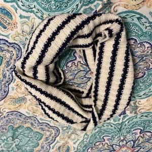 Blue and White Infinity Scarf